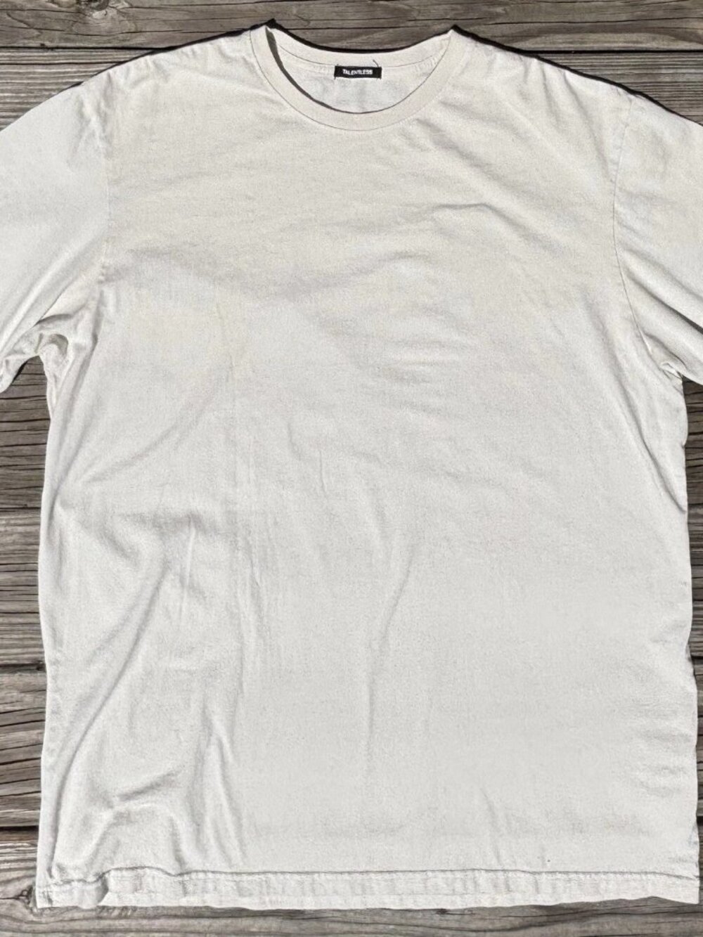 Talentless Women's White Cotton S/S Crewneck T Shirt 2XL like new